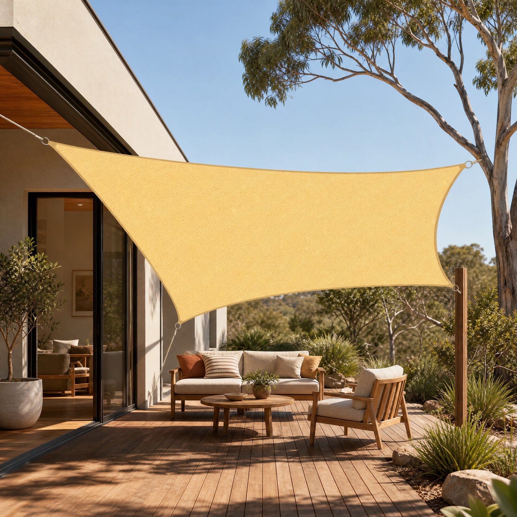 Nubrana curved-edge shade sail
