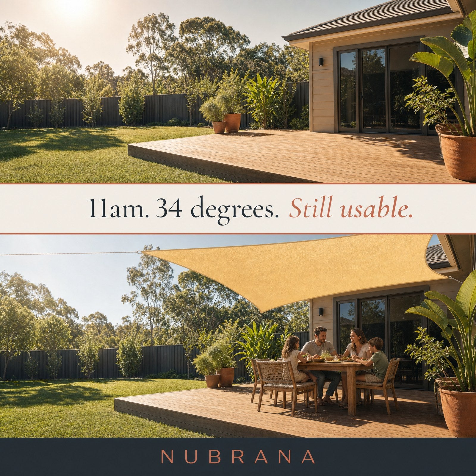 11am. 34 degrees. Still usable.